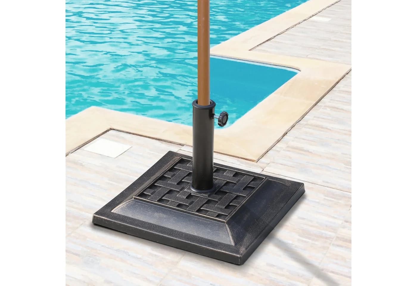 Outsunny Sonnenschirmständer 9kg Bronze mit Adaptern - Bild 2
