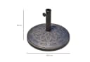 Outsunny Schirmständer 14kg Harz Bronze Ø48,5cm Bild 3