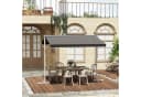 Outsunny Standmarkise mit Kurbel Grau Bild 1
