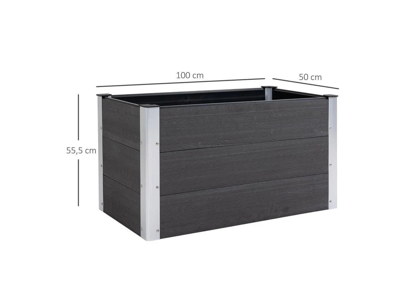 Pflanzkasten aus WPC und Aluminium - Bild 3