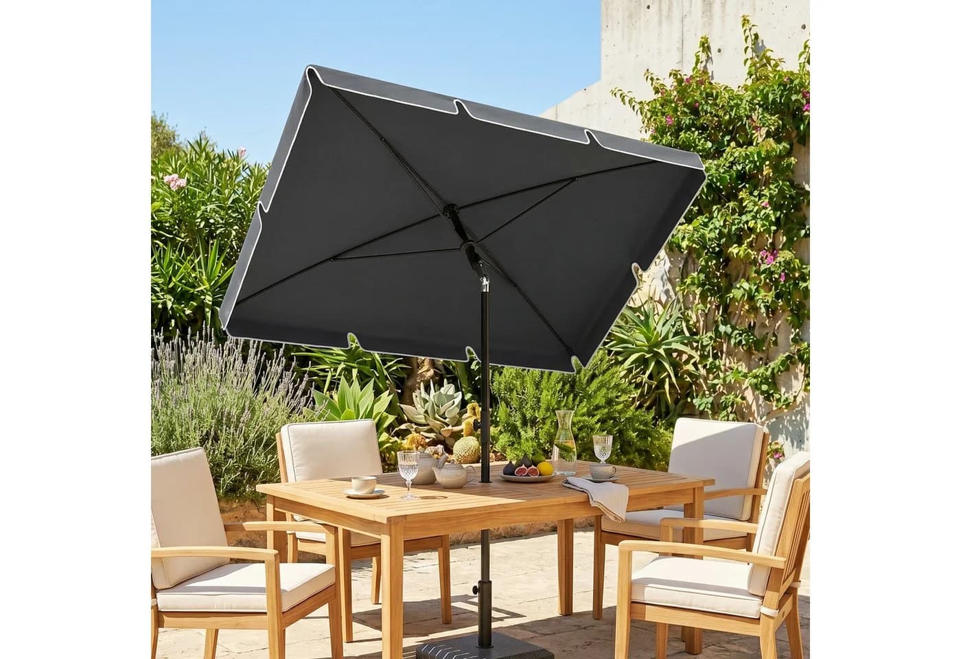 Outsunny Sonnenschirm Aluminium Metall Polyester - Bild 2