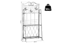 Outsunny Pflanzentreppe Pflanzregal 3 Ebenen Silbergrau Metall Bild 5
