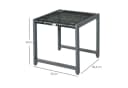 Outsunny Beistelltisch Polyrattan Aluminium Hartglas Bild 5