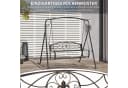 Outsunny Hollywoodschaukel Schwarz Gold 2-Sitzer Gartenbank Bild 5