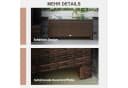 Outsunny Gartentisch Braun Polyrattan mit Glasplatte Bild 4