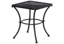 Outsunny Beistelltisch Metall Schwarz Terrasse 45x45x50 cm Bild 1