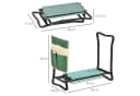 Outsunny Arbeitshocker 2-in-1 Kniehilfe Klappbar Grün Bild 3