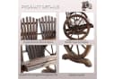 Outsunny Gartenbank mit Armlehne Tannenholz Dunkelbraun Bild 4