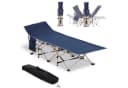 Outsunny Feldbett Klappbar Blau mit Tragetasche Bild 1