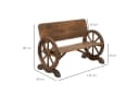 Outsunny Gartenbank Tannenholz mit Wagenradarmlehnen Bild 1