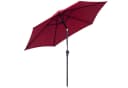 Outsunny Sonnenschirm Marktschirm Rot mit Handkurbel Bild 1
