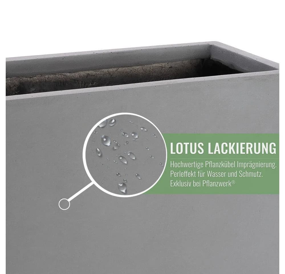 Pflanzwerk® Pflanzkübel TUB Premium Fiberglas Blumenkübel Frostbeständig - Bild 3