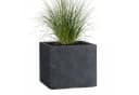 Pflanzwerk® Pflanzkübel CUBE Premium Fiberglas Blumenkübel Frostbeständig Anthrazit Bild 2