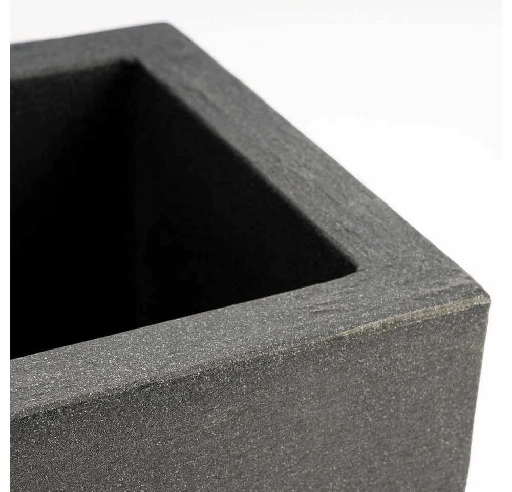 Pflanzwerk® Pflanzkübel Anthrazit Kunststoff Frostsicher Steinoptik - Bild 5