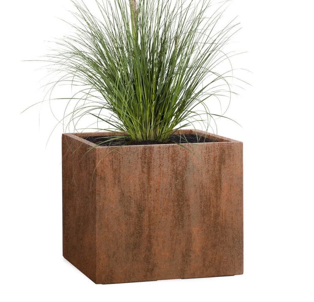 Pflanzwerk® Pflanzkübel CUBE Premium Anthrazit Fiberglas - Bild 2