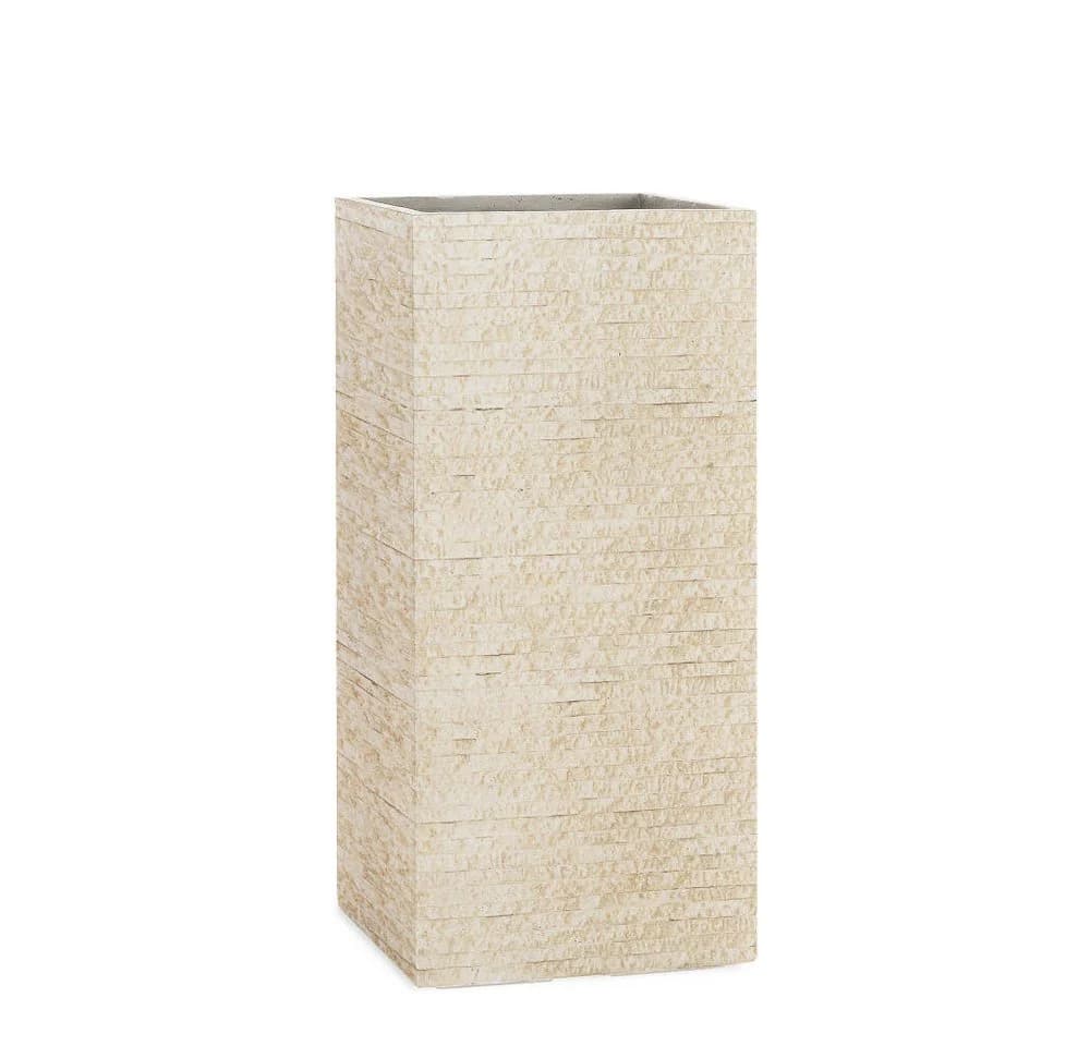 Pflanzwerk Pflanzkübel TOWER Premium Fiberglas Beige