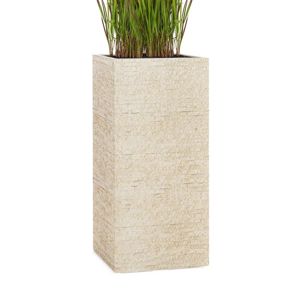 Pflanzwerk Pflanzkübel TOWER Premium Fiberglas Beige - Bild 2