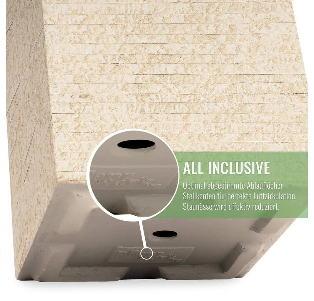 Pflanzwerk Pflanzkübel TOWER Premium Fiberglas Beige - Bild 4