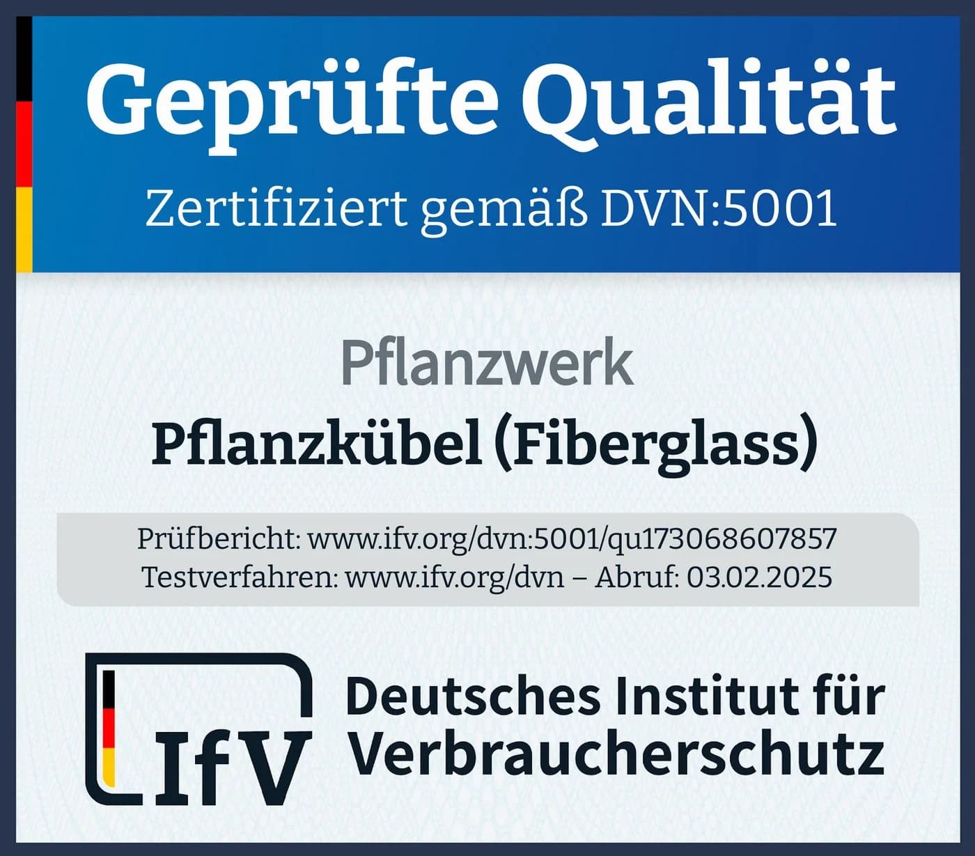 Pflanzwerk® Hochbeet Pflanzkübel VISTA Premium Blumenkübel aus Fiberglas - Bild 5