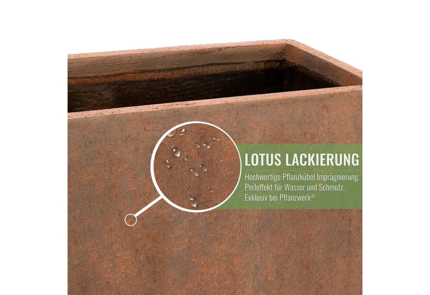 Pflanzwerk® Pflanzkübel TUB Anthrazit Fiberglas - Bild 3