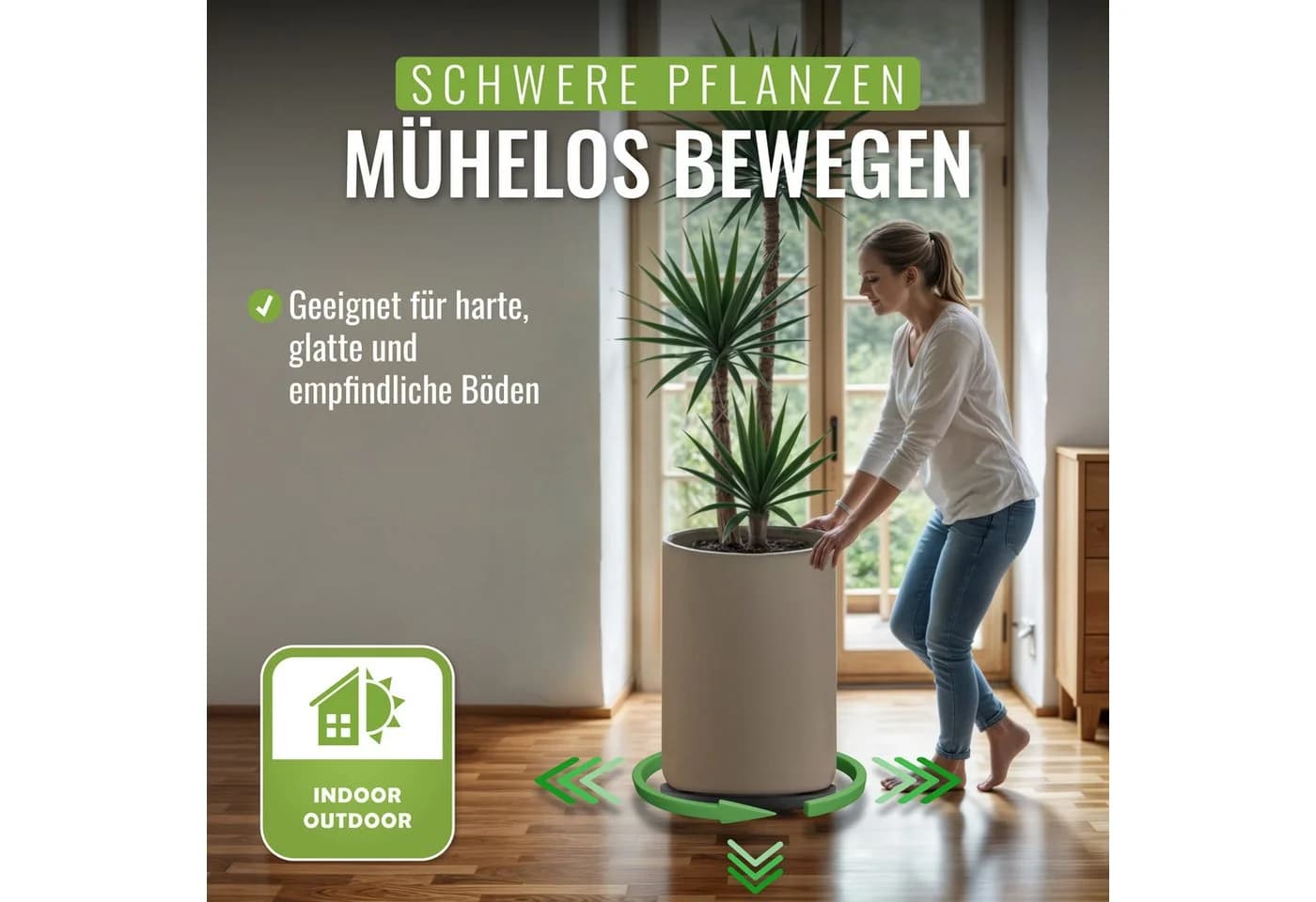 Pflanzwerk® Pflanzenroller Ultraflacher Designer Untersetzer - Bild 5
