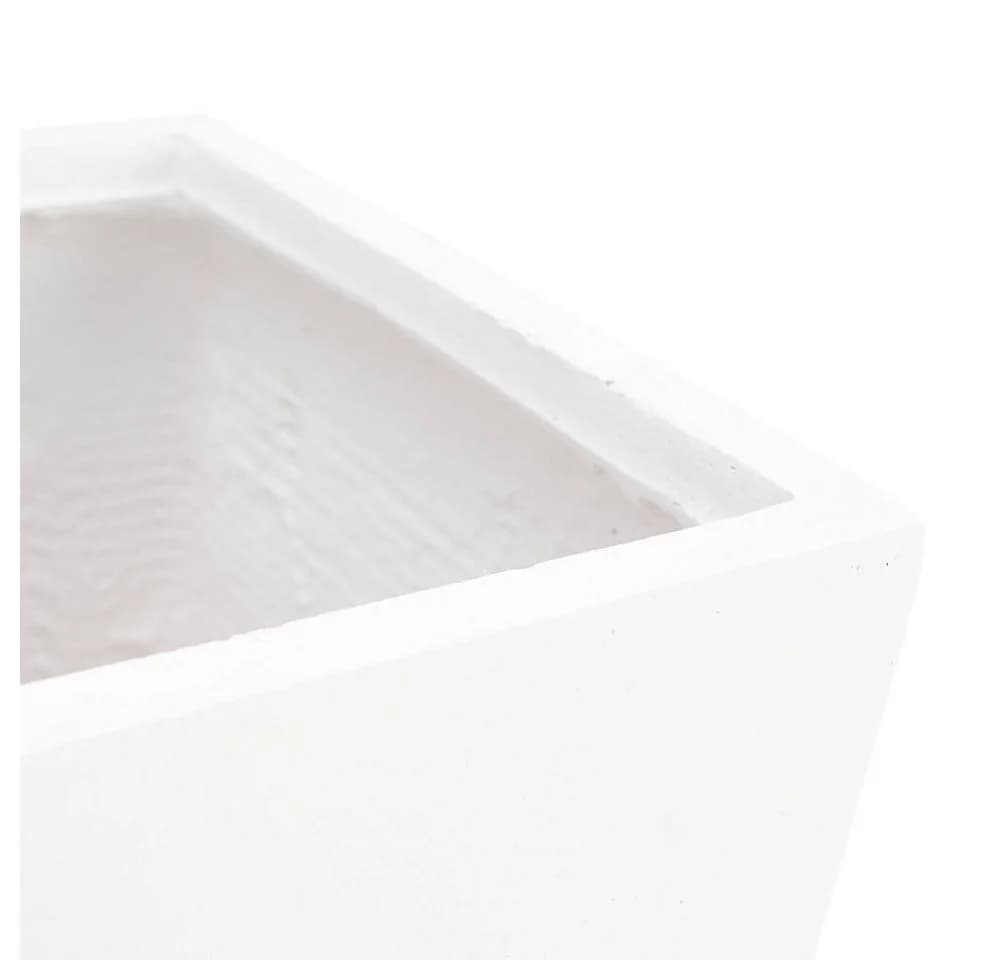 Pflanzwerk® Pflanzkübel CONIC Premium Fiberglas Pflanzsäule Weiss - Bild 2