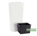 Pflanzwerk® Pflanzkübel CONIC Premium Fiberglas Pflanzsäule Weiss Bild 3