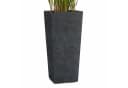 Pflanzwerk® Pflanzkübel CONIC Premium Blumenkübel Pflanzsäule Fiberglas Schwarz Bild 2