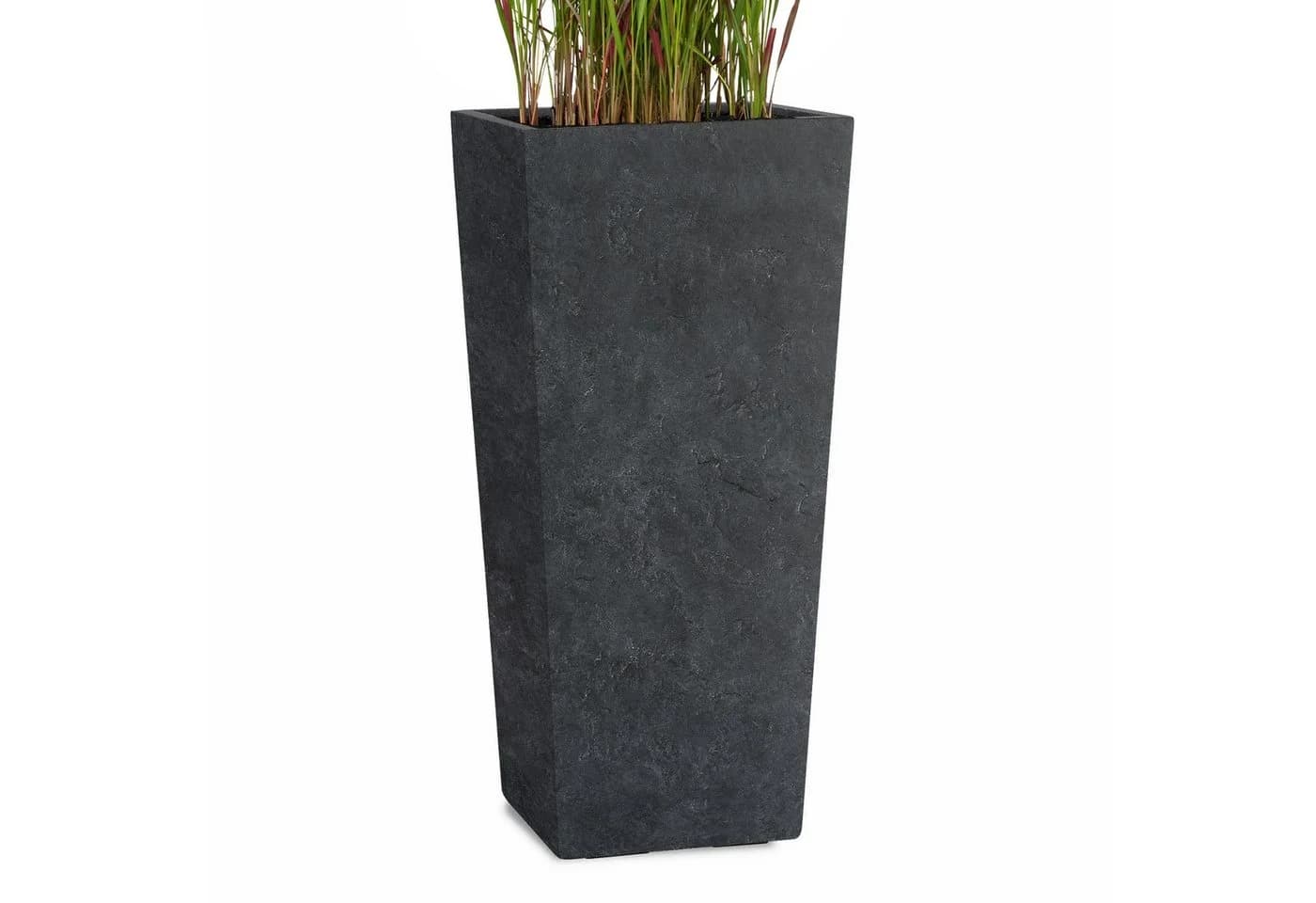 Pflanzwerk® Pflanzkübel CONIC Premium Blumenkübel Pflanzsäule Fiberglas Schwarz - Bild 2