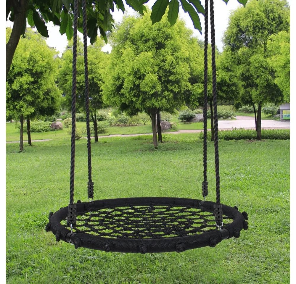 Yorbay Nestschaukel 300kg Belastung Outdoor Garten Schwarz