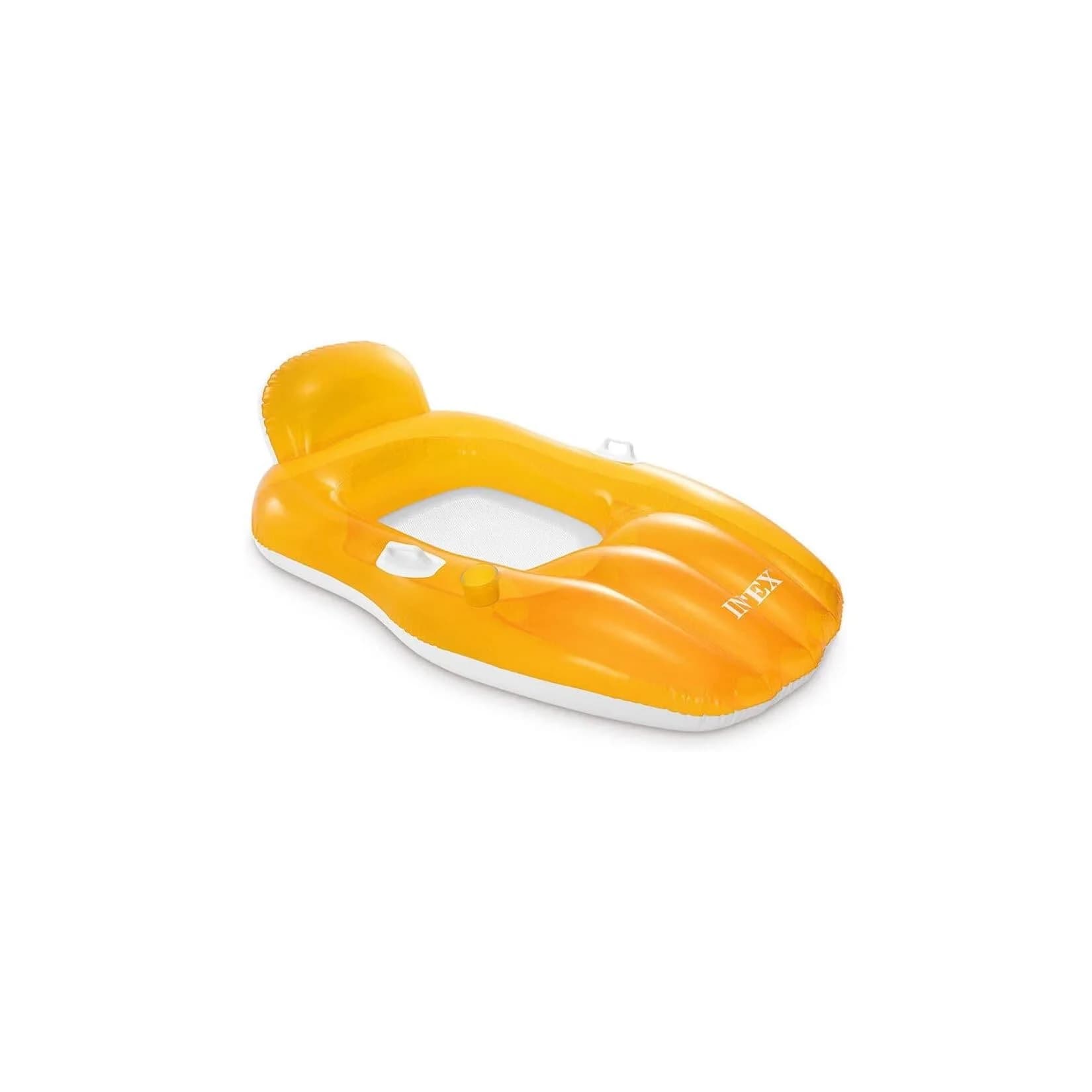 INTEX Lounge Chill N Float Poolmatratze Orange 163x104cm