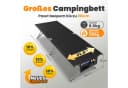 HOMECALL Klappbares Feldbett XXL Campingliege Schwarz Bild 3