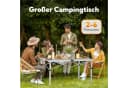 HOMECALL Klapptisch Campingtisch Aluminium Stahl Silber Weiß Bild 3
