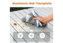 HOMECALL Klapptisch Campingtisch Aluminium Stahl Silber Weiß Bild 4