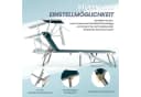 HOMECALL Gartenliege Sonnenliege Klappbar Aluminium Ozeanblau Bild 3