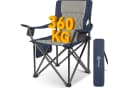 HOMECALL XXL Campingstuhl Blau Gepolstert 360kg Belastbar Faltbar Bild 2