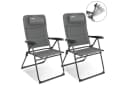 HOMECALL Campingstuhl 2er Set UV-beständig Klappstuhl mit verstellbarer Lehne Bild 2