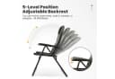 HOMECALL Campingstuhl 2er Set Grün/Schwarz Verstellbar Gepolstert Bild 1