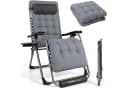 HOMECALL Gartenliege Klappbar Grau Zero Gravity Bild 2