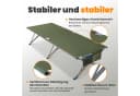 HOMECALL Feldbett Klappbar Campingbett Klappbett Karpfenliege XXL Campingliege Bild 4