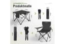 HOMECALL Campingstuhl und Tisch Set Schwarz Klappbar Bild 1