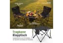 HOMECALL Campingstuhl und Tisch Set Schwarz Klappbar Bild 4