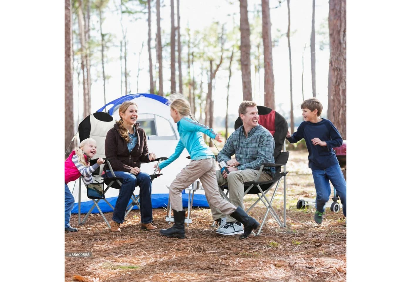 HOMECALL Campingstuhl Hochlehner Klappstuhl Gartenstuhl Angelstuhl mit angenehmer Polsterung