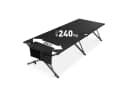 HOMECALL Klappbett Camping 210x80 cm Schwarz 600D Oxford-Gewebe Bild 2