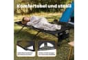 HOMECALL Klappbett Camping 210x80 cm Schwarz 600D Oxford-Gewebe Bild 4
