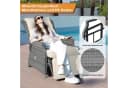 HOMECALL Rattansessel Gartensessel Verstellbar Liegestuhl Balkonliege Bild 1