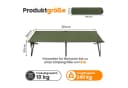 HOMECALL Klappbett Camping 210x80 cm Grün 600D Oxford Bild 1