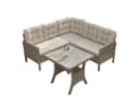 HOMECALL Gartenlounge-Set 5-tlg. Beige/Grau Poly Rattan Bild 2