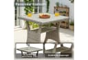 HOMECALL Gartenlounge-Set 5-tlg. Beige/Grau Poly Rattan Bild 4