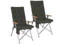 HOMECALL Campingstuhl Faltbar Hochlehner Grau 4-fach Verstellbar Bild 2